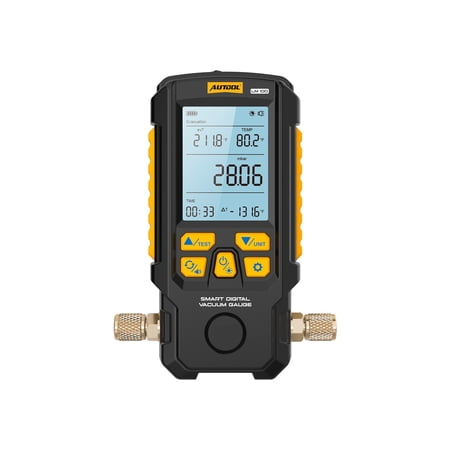 CMTOOL LM100 Digital Vacuum Gauge Smart HVAC Pressure Leak Tester with Smart Evacuation & Leak Detection