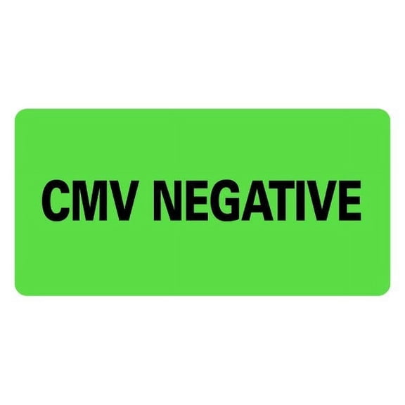 CMV NEGATIVE Medical Labels