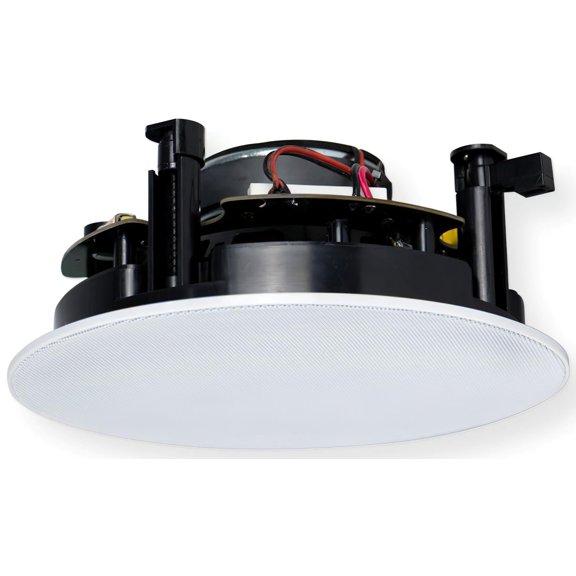CMX Audio CSK-814HR 2-Way Ceiling Loudspeaker; 8" Bass Speaker with 1" Tweeter; Power Output 40W/80W Max; Flush Mount; Magnetic Frameless Grille and ABS Baffle; Polypropylene Cone Main Driver