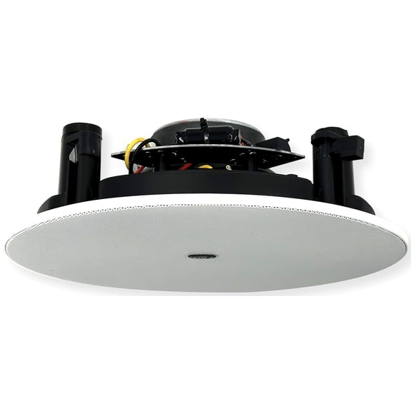CMX Audio CSK-840HQR 2-Way Hi-fi Ceiling Speaker; Polypropylene Cone Main Driver; 6.5" Bass Speaker with 1.5" Tweeter; Magnetic Frameless Grille; ABS Baffle; Flush Mount; Built-in Crossover