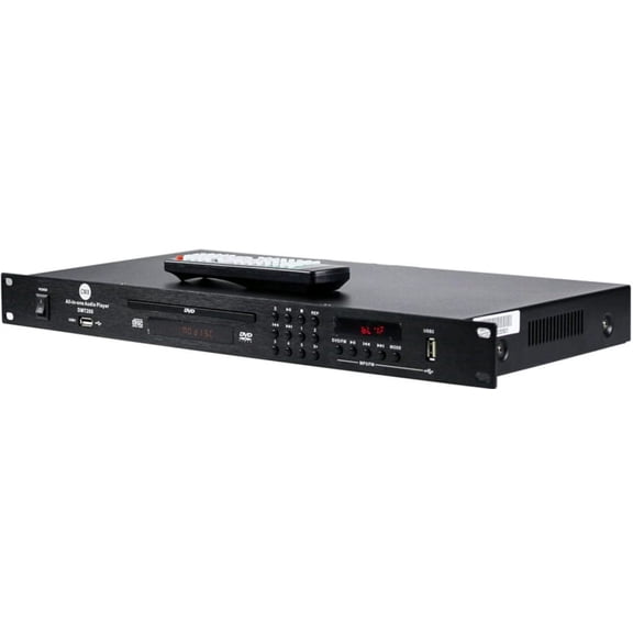 CMX Audio DMT200 19" Rack-Mount DVD Player with USB/FM/Bluetooth, Dual Stereo Line Outputs, Coaxial & DVD Outputs, 100V/220V AC, 600 Audio Input