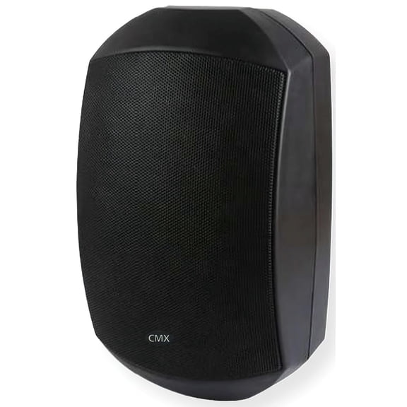 CMX Audio WSK-420DS 2-Way Indoor/Outdoor Wall Mount Speaker, Black; IP66 Waterproof; 4" Woofer and 1" Silk Tweeter; ABS Enclosure, Stainless Metal Grille, and Stainless Mounting Bracket; 70V/100V