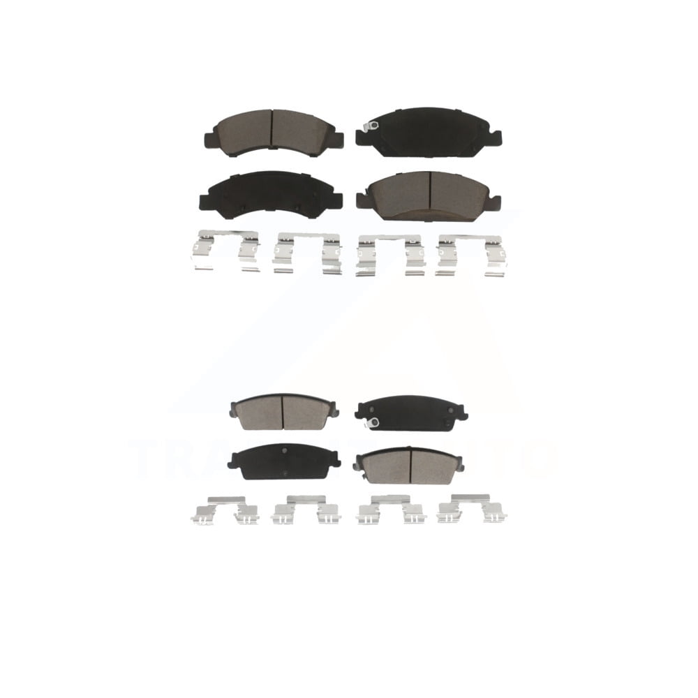 CMX Front Rear Ceramic Brake Pads Kit for Car Chevrolet Silverado 1500 GMC Sierra Tahoe Suburban Yukon Cadillac XL Avalanche Escalade ESV EXT KCX-100216