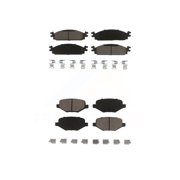 CMX Front Rear Ceramic Brake Pads Kit for Car 2009-2010 Lincoln MKS KCX-100504