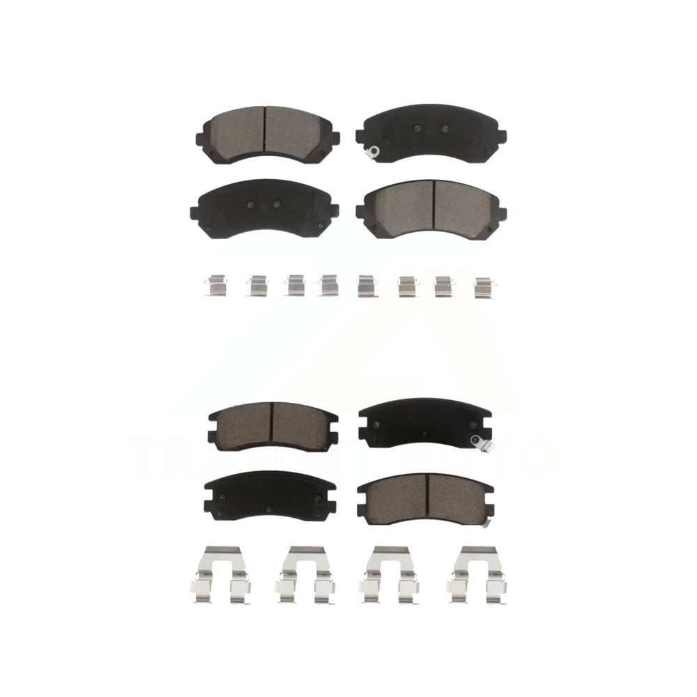 Front & Rear Ceramic Brake Pads For Buick LaCrosse/Regal, Chevy Impala/Malibu - Low Dust, Quiet