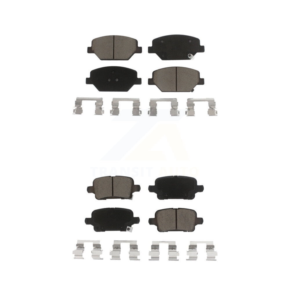 CMX Front Rear Ceramic Brake Pads Kit for Car Chevrolet Equinox GMC Terrain Buick LaCrosse Regal TourX Sportback KCX-100237