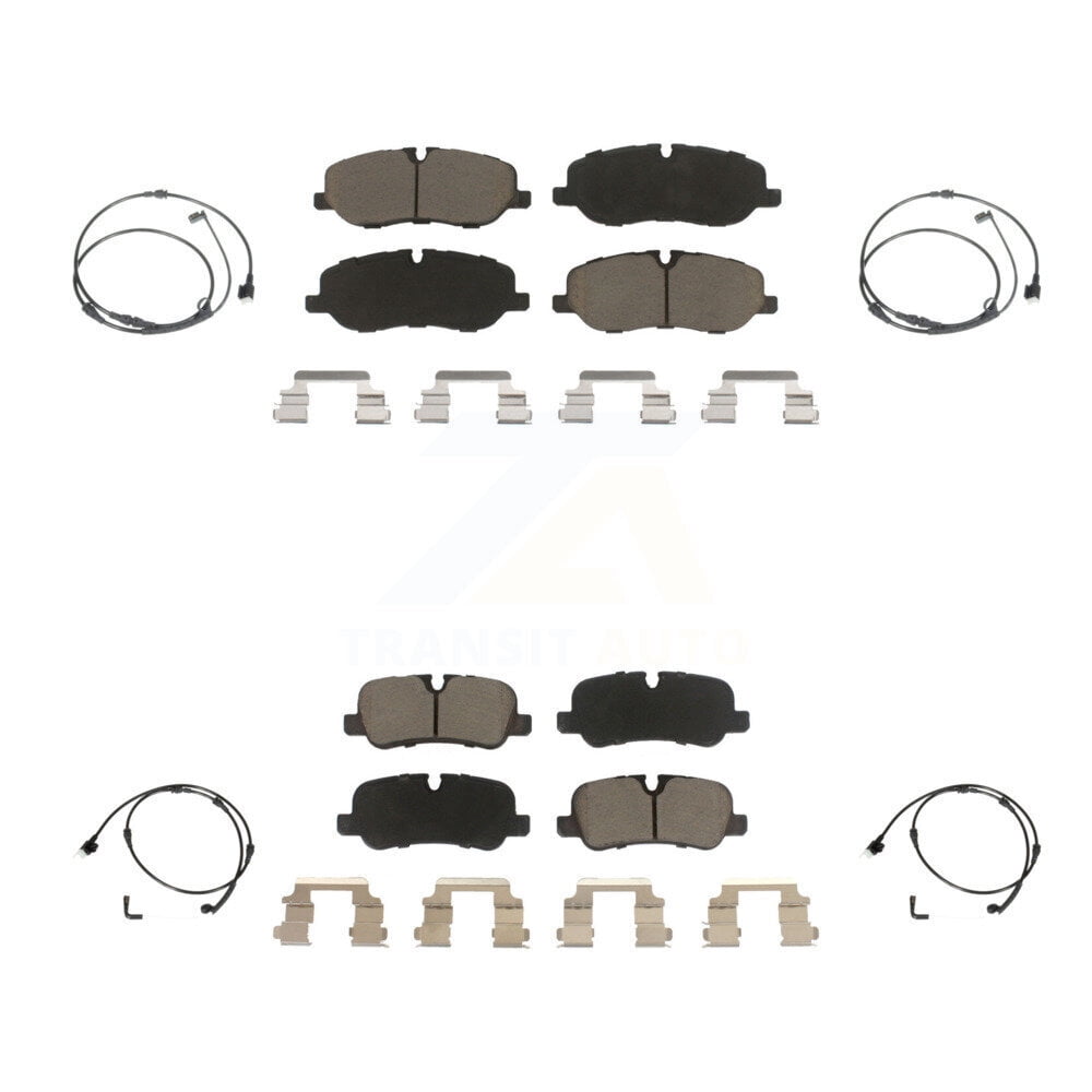 CMX Front Rear Ceramic Disc Brake Pads And Wear Sensors Kit For Car Mercedes-Benz S550 S450 Kcw 100146