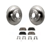 CMX Rear Disc Brake Rotors and Ceramic Pads Kit for Car 2001-2003 Toyota Highlander FWD K8C-101734