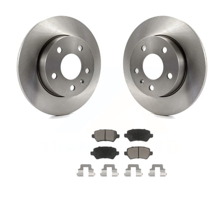 CMX Rear Disc Brake Rotors and Ceramic Pads Kit for Car 2008-2009 Saturn Astra K8C-102087