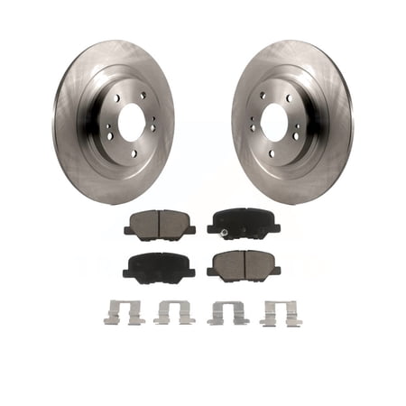 CMX Rear Disc Brake Rotors and Ceramic Pads Kit for Car Mitsubishi RVR Outlander PHEV Sport K8C-101896