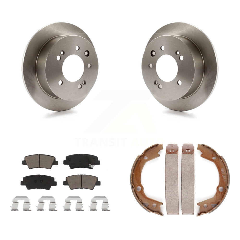 Rear Brake Rotors 10.31 Inch Rear Brake Rotors & Ceramic Pads Kit - For Hyundai Elantra GT, Kia Forte, Soul | 6-Piece Set Hyundai Elantra GT Rear Brake Kit Rear Brake Rotors 10.31 Inch Rear Brake Rotors & Ceramic Pads Kit - For Hyundai Elantra GT, Kia Forte, Soul | 6-Piece Set Hyundai Elantra GT Rear Brake Kit
