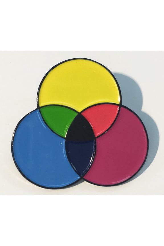 CMYK Ink Swatch Artist Designer Printer Enamel Lapel Pin