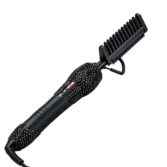 CMYS Diamond Hot Comb High Temperature 200-500°F Electric Hot Comb for Lace Front Wigs LCD Digital Screen 60 Min Auto-Off