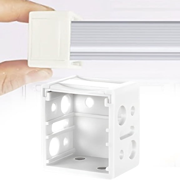 CMYYNNA 1pcs Blind Brackets,1 Inch Window Blinds Headrail Holder Bracket, Mini Blinds Box Mounting Bracket, White