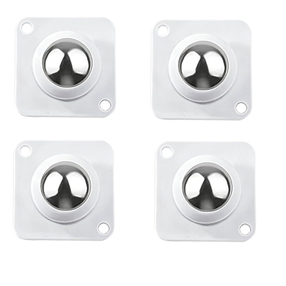 CMYYNNA 4 Pack 1 Inch Self Adhesive Paste Caster Wheels for Furniture Kitchen Appliance Rollers,Load Capacity 28LBS Per Wheel,Low Profile Swivel Wheels for Bucket Storage Bins