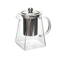 thumbnail image 1 of CMYYNNA Glass Teapot Stovetop 13.02 OZ, Borosilicate Clear Tea Kettle with Removable 18/8 Stainless Steel Infuser, Teapot Blooming and Loose Leaf Tea Maker Tea Brewer for Camping, Travel (350ml), 1 of 7