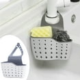 thumbnail image 1 of CMYYNNA Kitchen Sink Shelf Soap Sponge Drain Rack Holder Double Decker Hanging Basket Storage Suction Cup Kitchen Organizer Sink Accessories Wash Dropshipping-Beige,1Pcs, 1 of 8
