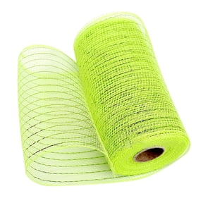 CMYYNNA Metallic Mesh Ribbon, 6 Inch x 30 Feet, Red Foil Mesh for Wreaths, Swags & Christmas Tree Decoration