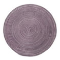 thumbnail image 1 of CMYYNNA Round Placemats 1pcs Woven Braided Kitchen Table Placemats 15 inch Round Place Mats Washable Table Mats Indoor Outdoor,Purple, 1 of 2