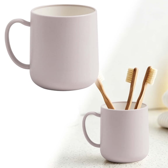 CMYYNNA Wheat Straw Milk Cup,Plastic Unbreakable Tableware Reusable Water Mug Simple Breakfast Drinking Cup Camping Tea Beverage Mug Coffee Mug Bathroom Cups
