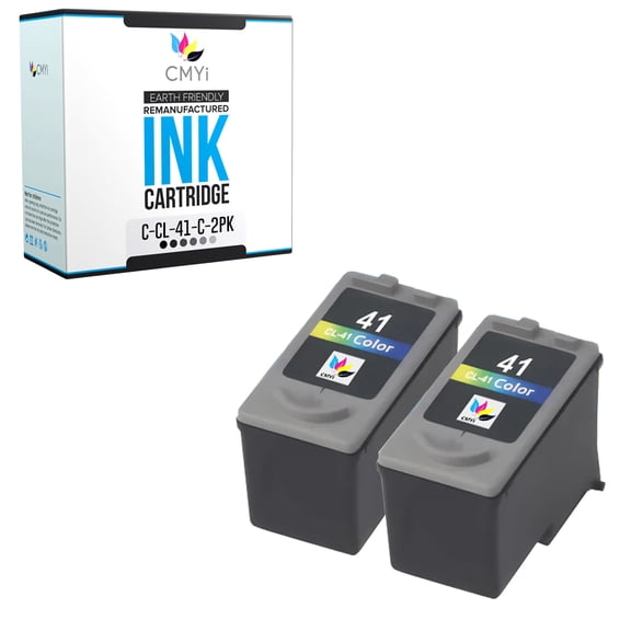 CMYi 41 Color 2-Pack Ink Cartridge Compatible for Canon CL-41 - PIXMA iP2600, iP6210D, iP6220D, MP140, MP150, MP160, MP170, MP180, MP190, MP210, MP220, MP450, MP460, MP470, MX300, MX310 (2 Color)