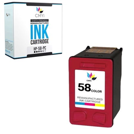 CMYi 58 Photo Color 1-Pack Ink Cartridge Compatible for HP 58 DeskJet 3620, 3650, 3653, 3843, 3845, 3847, 450, 5150, 5550, 5551, 5650, 5850, 9650, 9670, 9680, D1415, D1420, D1430 (1 Photo Color)