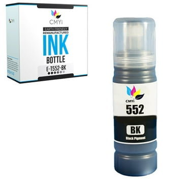 CMYi 552 Black 1-Pack Ink Bottle compatible for Epson 552 - EcoTank Photo ET-8500 and ET-8550 (1 Black)