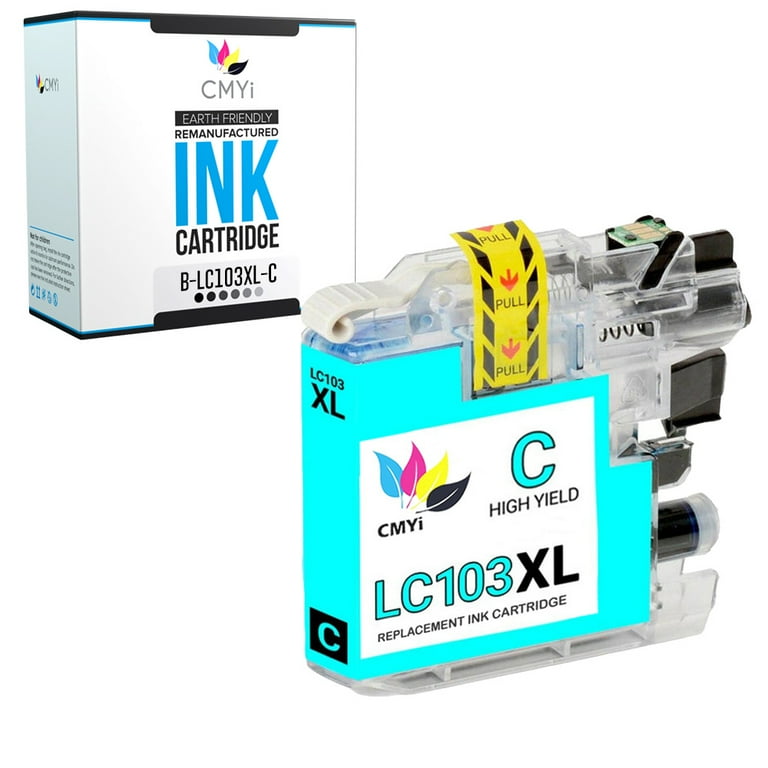 LC103 Compatible Ink Cartridges 6-Pack | Replacement For Brother MFC J870DW J450DW J470DW Printers