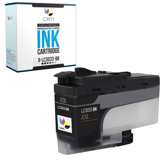 CMYi LC3033 Black 1-Pack Ink Cartridge compatible for Brother LC3033 - MFC J805DW, J805DW XL, J815DW XL, J995DW, J995DW XL (1 Black)