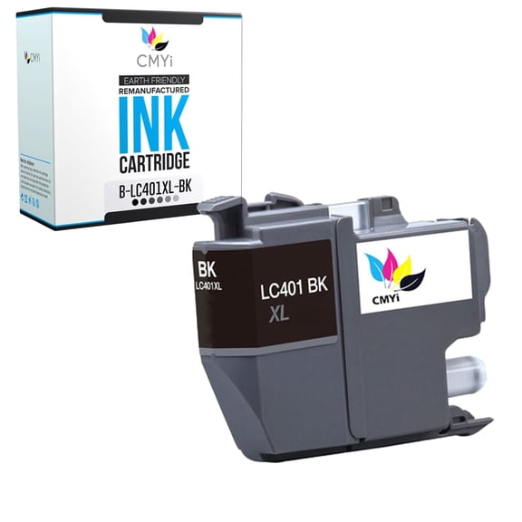 CMYi Black Ink Cartridge Compatible for LC401XL Ink Cartridges for Brother Printer, DCP, MFC Printer (1 Pack)