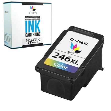 CMYi Color Ink Cartridges Compatible with Canon CL-246XL Inkjet Printer, Tri-color, 1 Pack