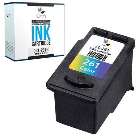 CMYi CL-261 Inkjet Printer Ink Cartridges Compatible for Canon PIXMA Series Printers, 1 Tri-color