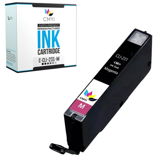 CMYi CLI-231 Magenta 1-Pack Ink Cartridge compatible for Canon CLI-231 - PIXMA TS8820 (1 Magenta)