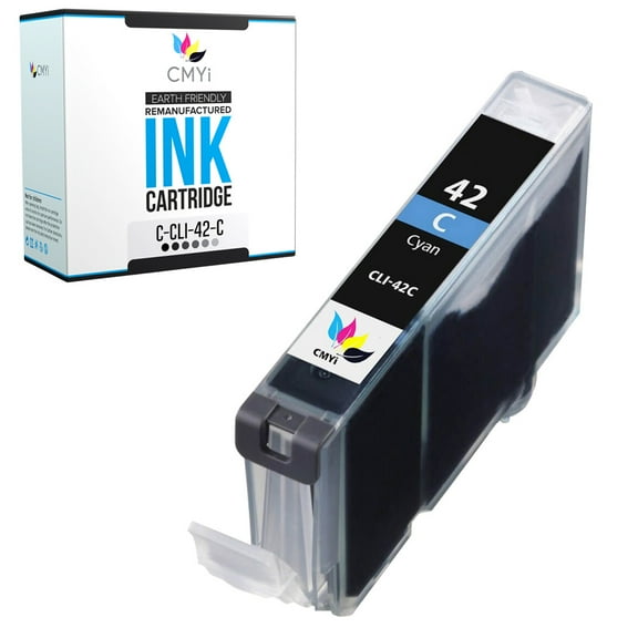 CMYi CLI-42 Cyan 1-Pack Ink Cartridge compatible for Canon CLI-42 - PIXMA PRO-100, PRO-100S (1 Cyan)