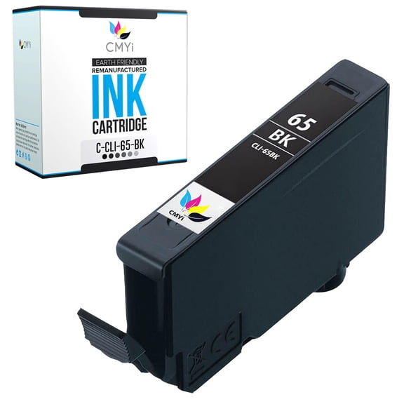 CMYi CLI-65 Black 1-Pack Ink Cartridge compatible for Canon CLI-65 - PIXMA PRO-200 (1 Black)