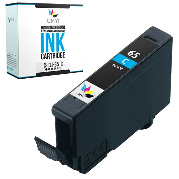 CMYi CLI-65 Cyan 1-Pack Ink Cartridge compatible for Canon CLI-65 - PIXMA PRO-200 (1 Cyan)