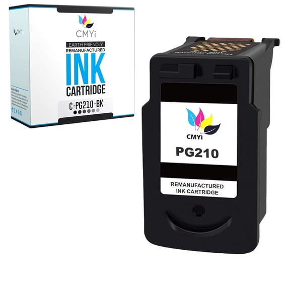 CMYi 210 Black Inkjet Printer Ink Cartridges Replacement Compatible with PG-210, 1 Pack