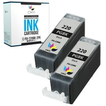 CMYi PGI-220 Pigment Black 2-Pack Ink Cartridges compatible for Canon PGI-220 - PIXMA MP560, MP620, MP620B, MP640, MP640R, MP980, MP990, MX860, MX870, PMFP1, PMFP3, SFP1, SFP2 (2 Pigment Black)