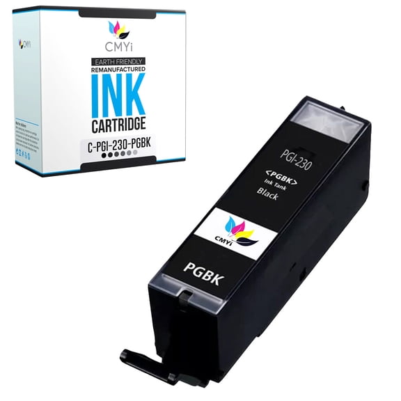 CMYi PGI-230 Pigment Black 1-Pack Ink Cartridge compatible for Canon PGI-230 - PIXMA TS8820 (1 Pigment Black)