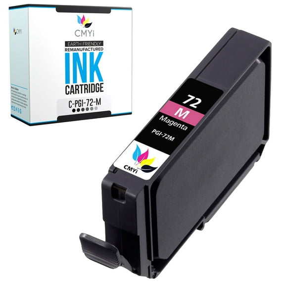 CMYi PGI-72 Magenta 1-Pack Ink Cartridge compatible for Canon PGI-72 - PIXMA PRO-10, PRO-10S (1 Magenta)