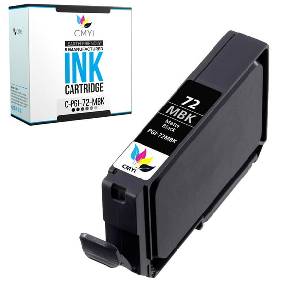 CMYi PGI-72 Matte Black 1-Pack Ink Cartridge compatible for Canon PGI-72 - PIXMA PRO-10, PRO-10S (1 Matte Black)