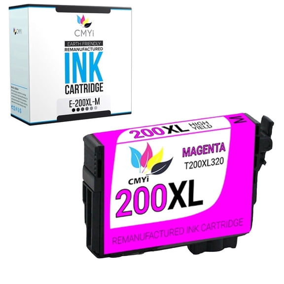 CMYi 200XL Compatible with Epson Color Ink Cartridges for Printers, Expression, WorkForce Series, Magenta, 1 Pack