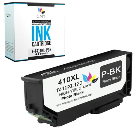 CMYi 410XL Photo Black 1-Pack Ink Cartridge compatible for Epson 410XL - Expression XP-540, XP-7100, XP-530, XP-630, XP-635, XP-640, and XP-830 (1 Photo Black)