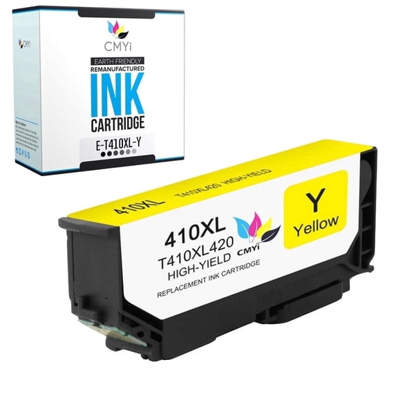 CMYi 410XL Compatible with Epson Color Ink Cartridges for Printers, Expression Series, Yellow, 1 Pack