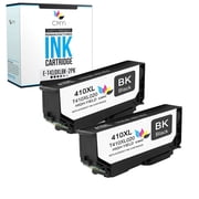 CMYi 410XL Compatible with Epson Ink Cartridges for Printers, Expression Series, Black, 2 Pack