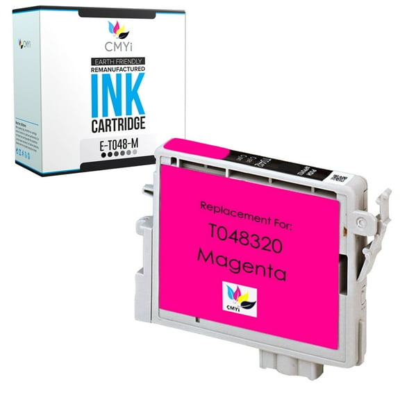 CMYi 48 Magenta 1-Pack Ink Cartridge compatible for Epson 48 - Stylus Photo R200, R220, R300, R300M, R320, R330M, R340, R500, R600, RX500, RX600, RX620 (1 Magenta)