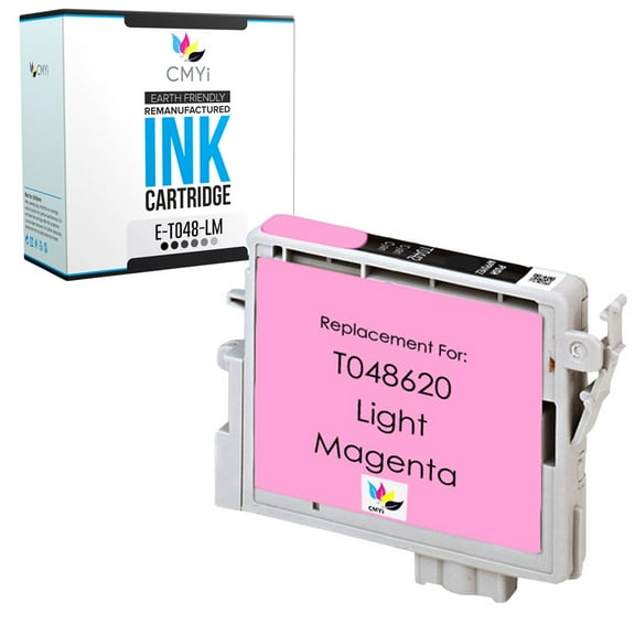 CMYi 48 Light Magenta 1-Pack Ink Cartridge compatible for Epson 48 - Stylus Photo R200, R220, R300, R300M, R320, R330M, R340, R500, R600, RX500, RX600, RX620 (1 Light Magenta)