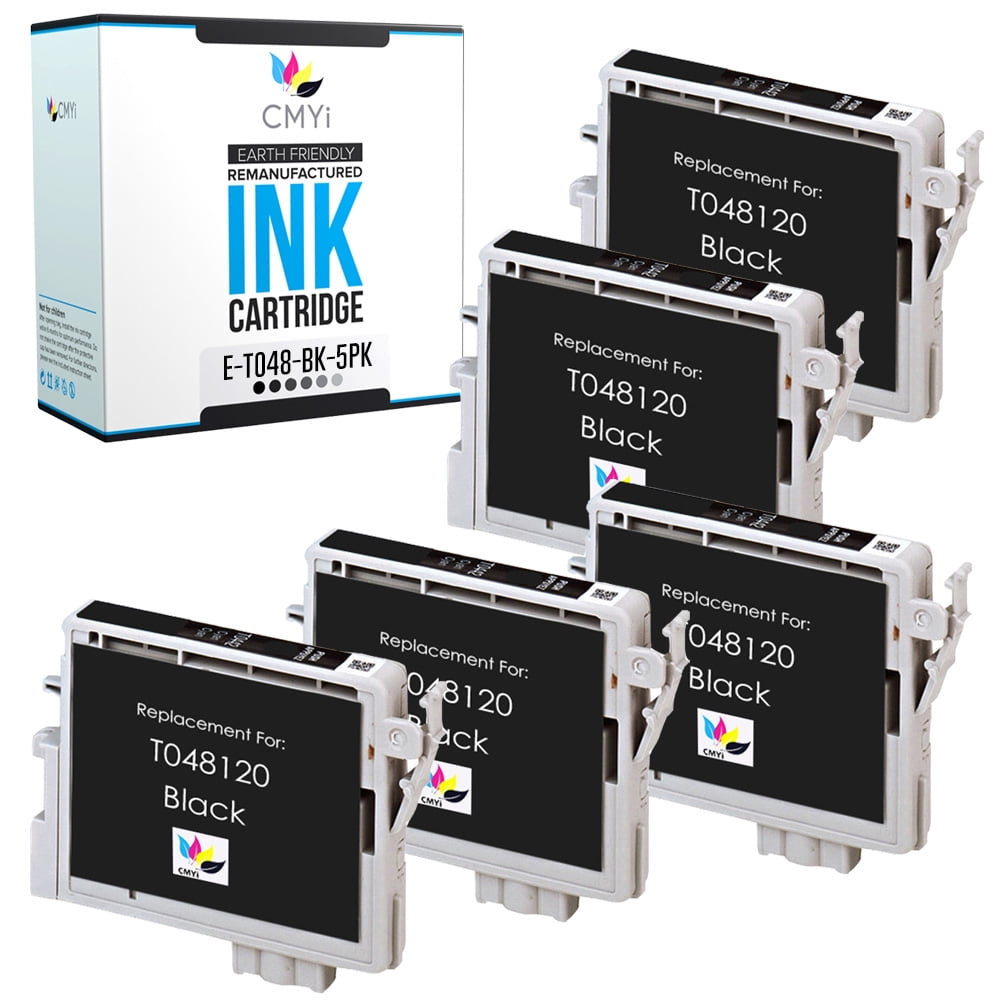 CMYi 48 Black 5-Pack Ink Cartridges compatible for Epson 48 - Stylus ...
