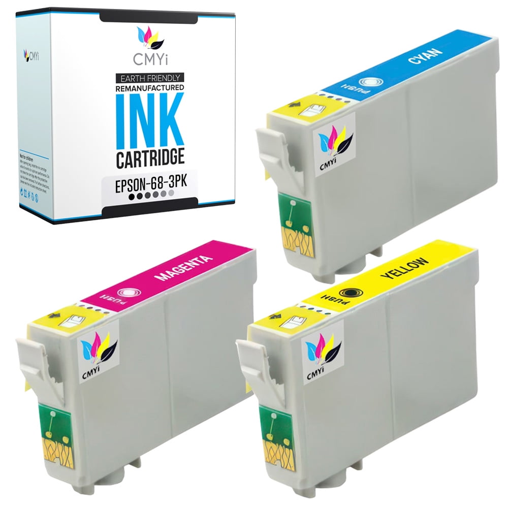 CMYi 68 Combo Pack of 3 Ink Cartridges compatible for Epson 68 - Stylus ...