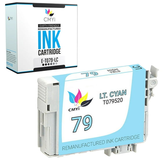 CMYi 79 Light Cyan 1-Pack Ink Cartridge compatible for Epson 79 - Artisan 1430, Stylus Photo 1400, 1500W (1 Light Cyan)